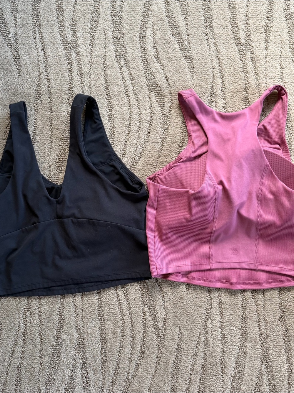 All in Motion Tank Tops in Black and Pink - Picture 2 of 4